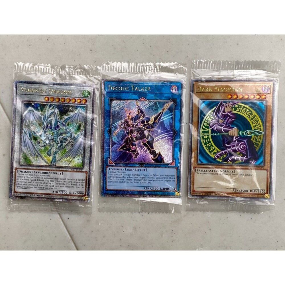 Lot of 3 SEALED Yugioh - Dark Magician Promo - Quarter Century Rare TN23 PROMO